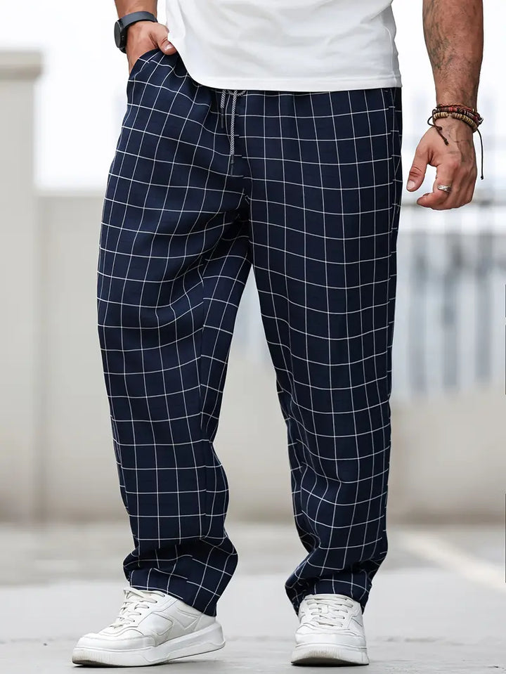 Rodolfo - Traspirante Plaid Stampa Pantaloni