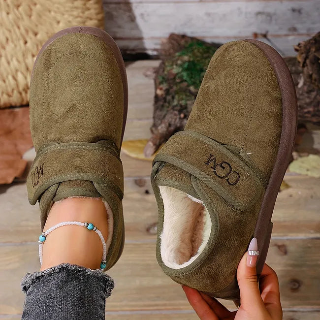 Rokia - Scarpe in Pelliccia Sintetica Con Cinturino Regolabile