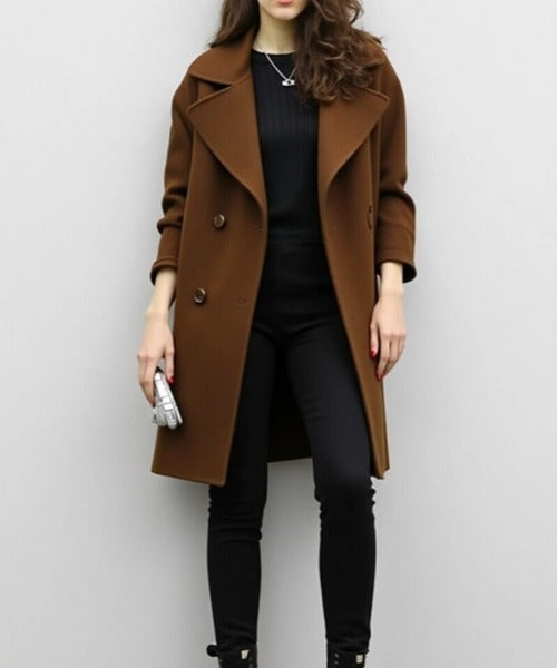 Roxana - Elegante Cappotto Doppiopetto