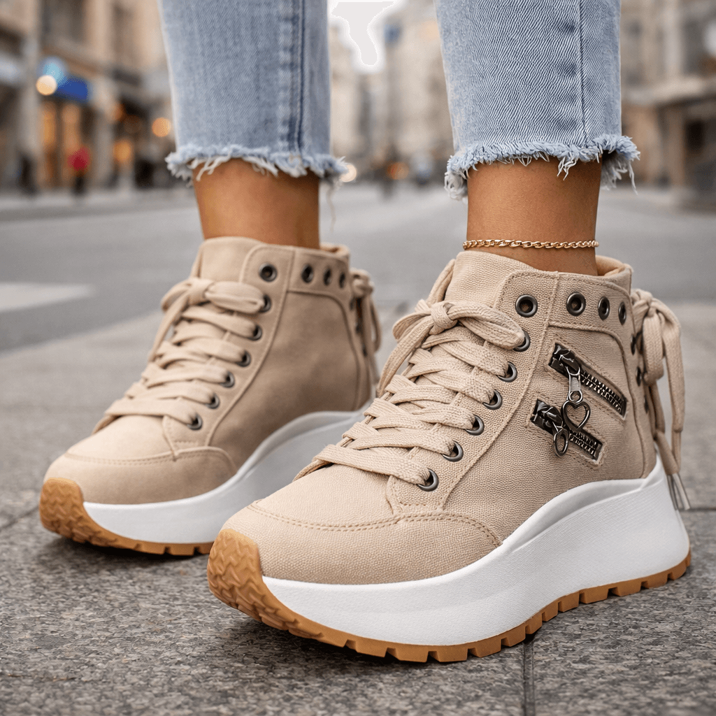 Kamala - Scarpa Sportiva Con Suola Spessa e Lacci