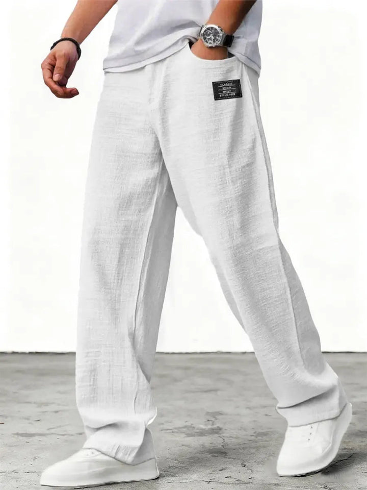 Lushan - Pantaloni Larghi in Lino