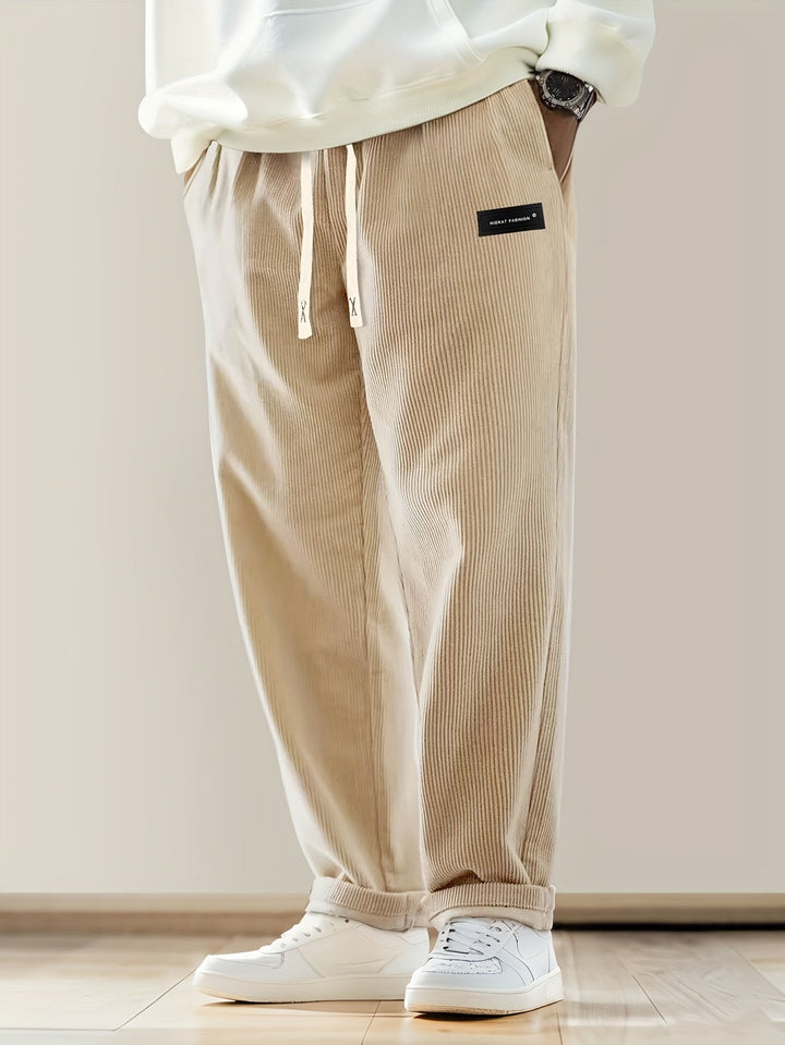 Ellyson - Pantaloni In Velluto a Coste Con Coulisse In Vita