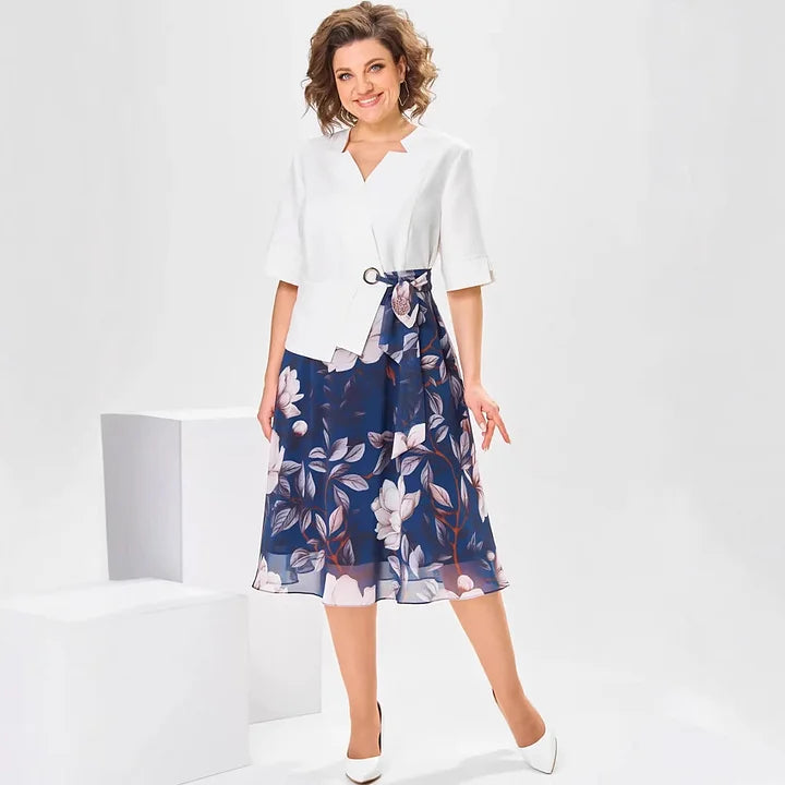 Barnes - Abito midi con Stampa Floreale e Giacca