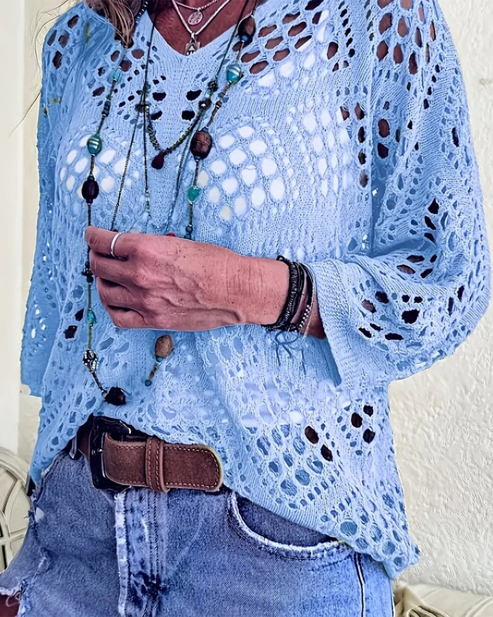 Helenia - Maglione in Maglia Traspirante