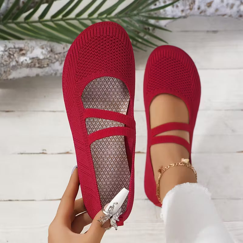 Kethryn - Scarpe Slip on in Maglia Mary Jane