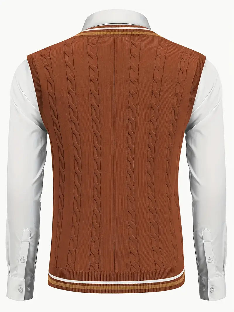 Duane - Maglione Senza Maniche Con Scollo a V