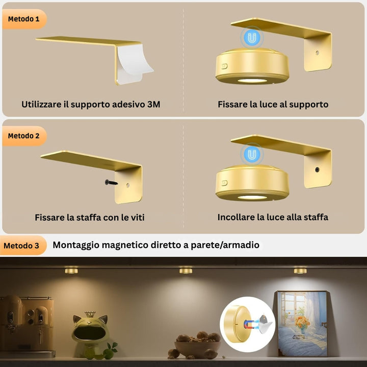 GlowFrame - Luce Magnetica Per Dipingere con 13 Modalità di Illuminazione ( Confezione da 3 )