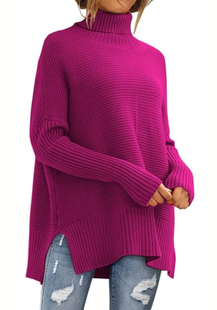 Ambra - Maglione A Collo Alto Lavorato A Maglia