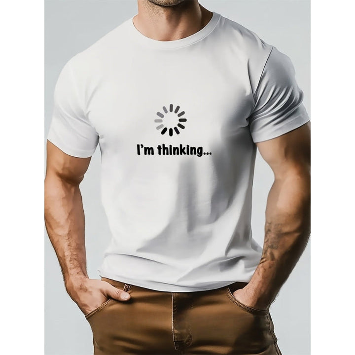 Think – Maglietta in Cotone e Stampa