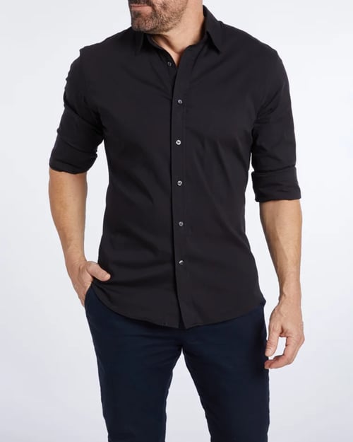 Ceferino - Camicia Disinvolto A Maniche Lunghe Con Bottoni