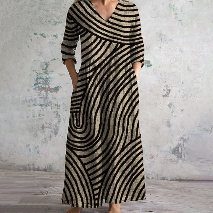 Ayla - Vestito a Righe Vintage
