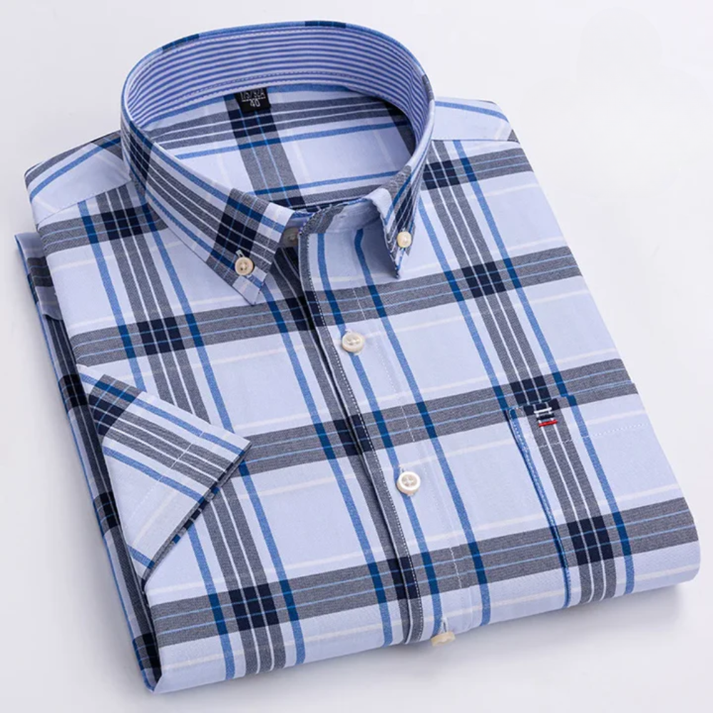 Petersen - Camicia Classica In Cotone Con Motivo