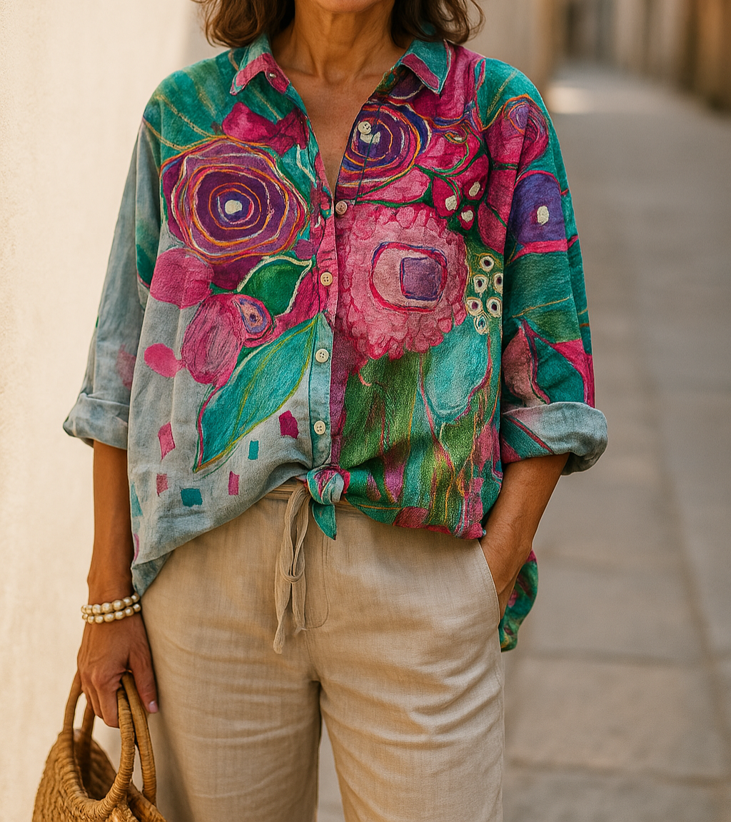 Petra - Camicetta Floreale Casual