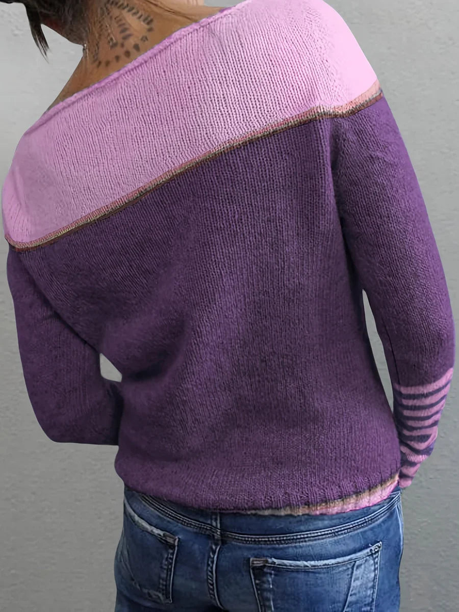 Talithia – Maglione A Maniche Lunghe Lavorato A Maglia A Righe