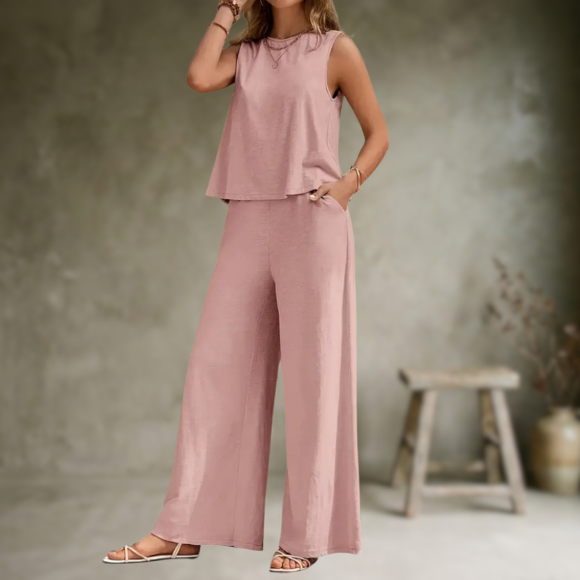 Alizeh - Elegante Completo a Due Pezzi Senza Maniche