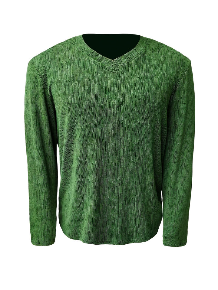 Usher - Maglietta Vestibilità Sottile Maniche Lunghe Con Scollo V