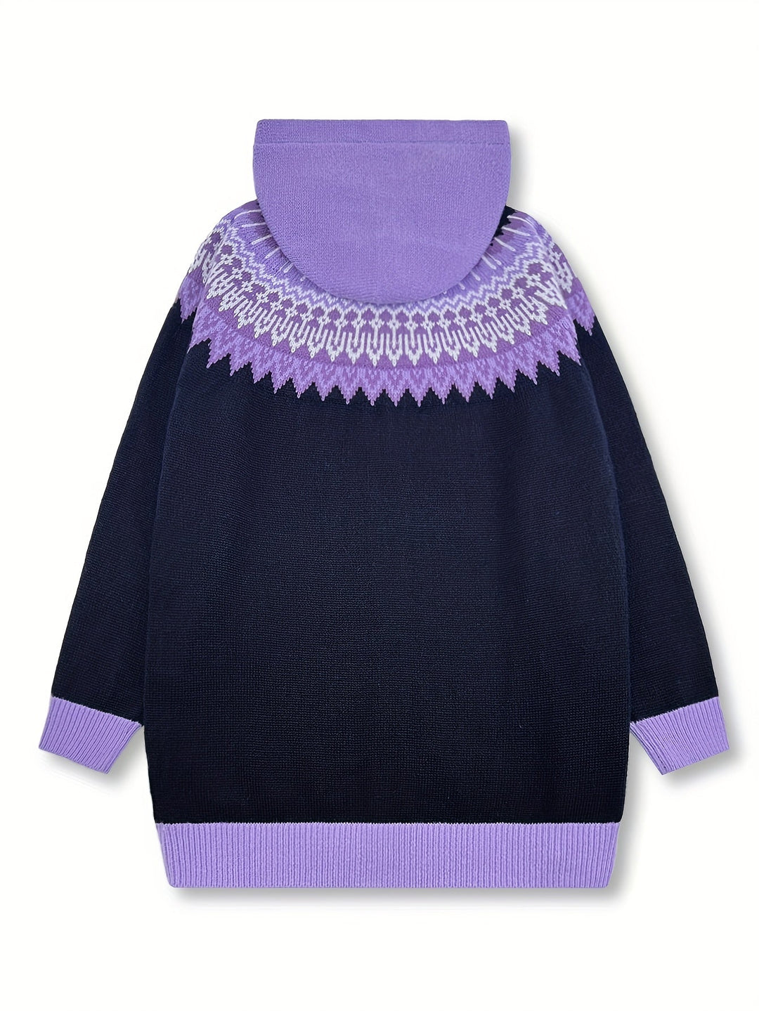 Gulnur - Elegante Maglione Invernale a Maniche Lunghe Con Cappuccio