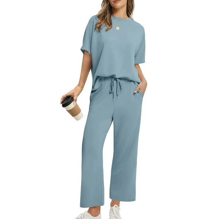 Shirona - Set Due Pezzi Composto Da Top Casual e Pantaloni