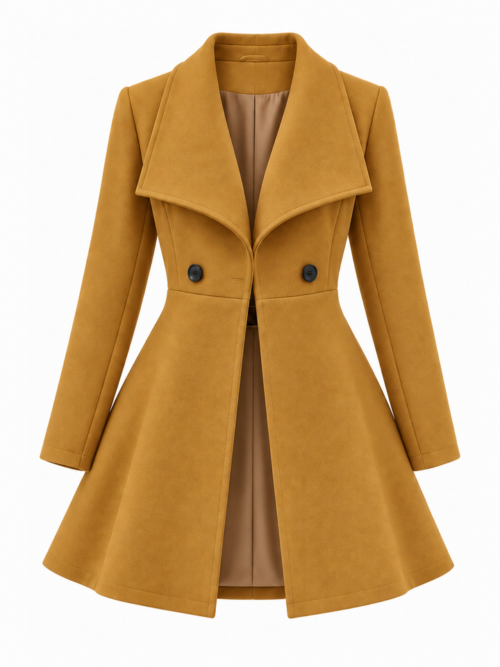 Nillza - Cappotto Lungo Aderente Con Revers