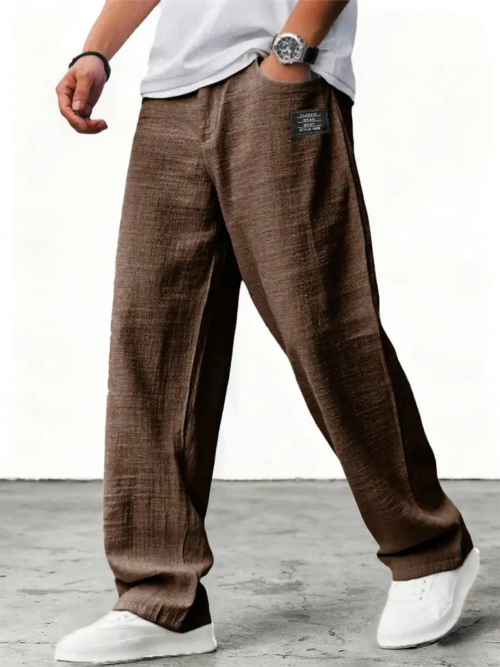 Lushan - Pantaloni Larghi in Lino