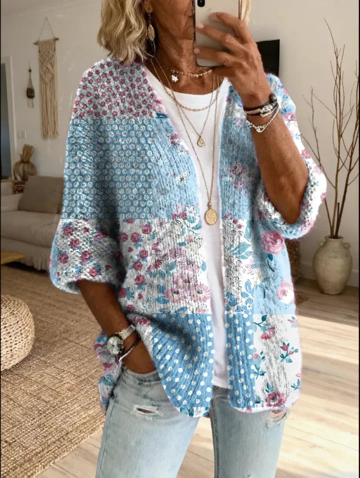 Stevena - Maglione Con Elegante Motivo Floreale