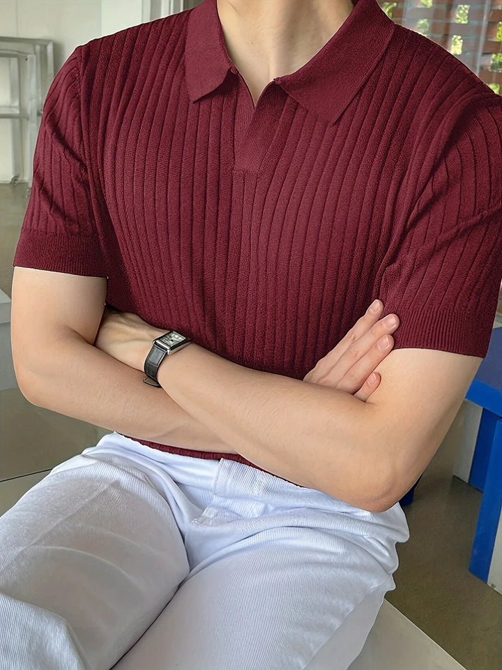 Avgustin - Polo Casual A Mniche Corte
