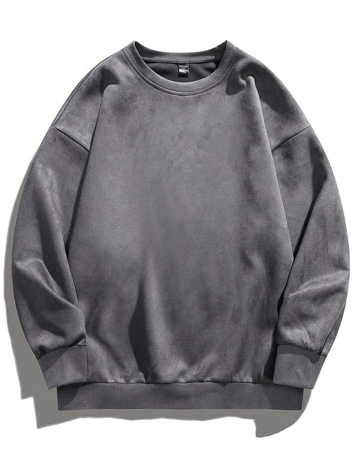 Nicholson - Camicia Casual a Maniche Lunghe Con Collo Rotondo