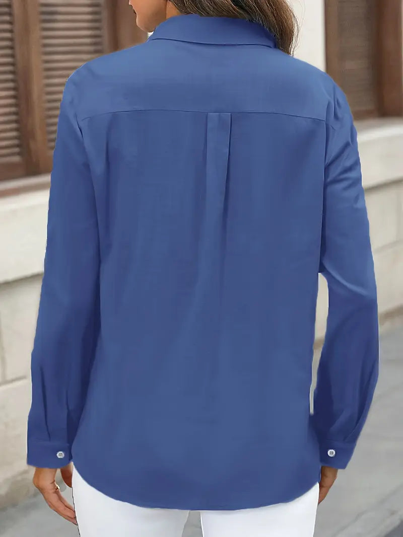 Athena - Camicia In Cotone Con Tasche Frontali