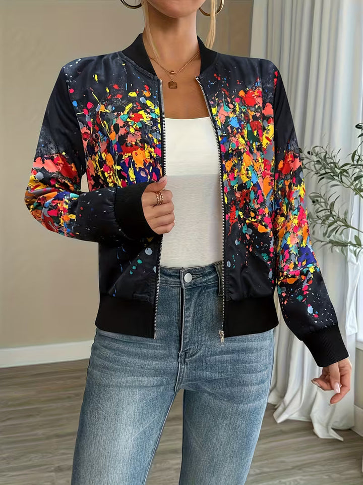 Riena - Giacca Con Vivace Stampa Tie-Dye