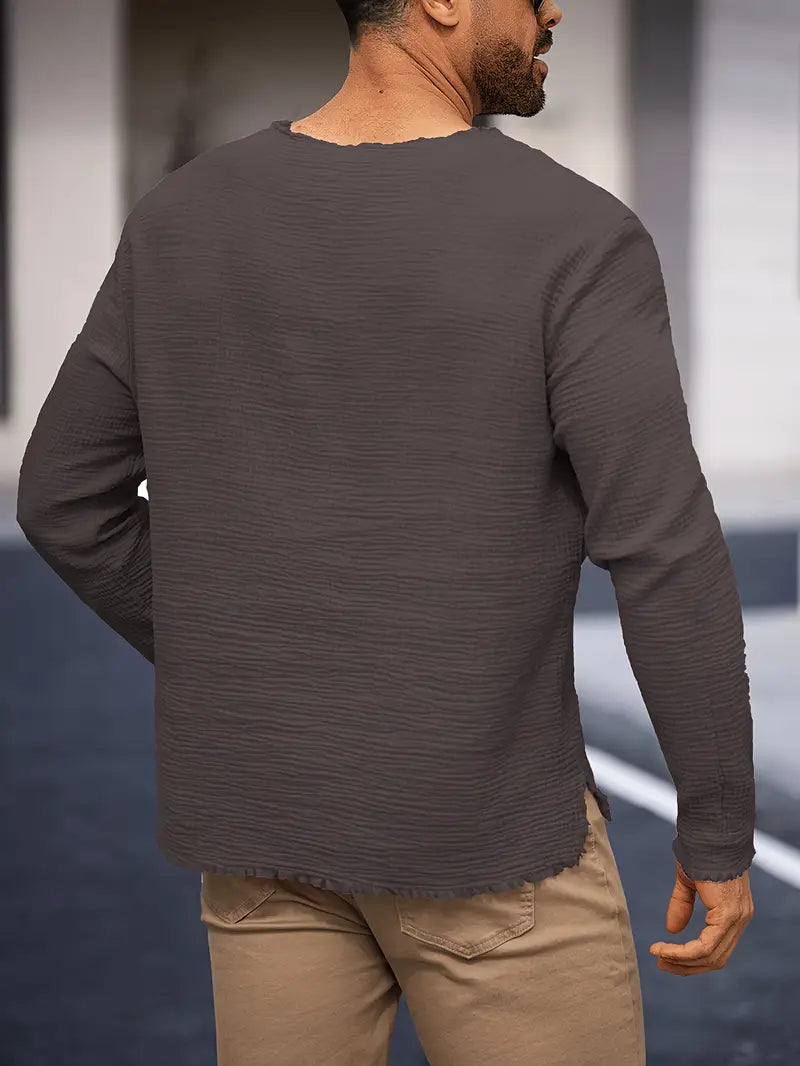 Benson - Camicia Estiva Alla Moda a Maniche Lunghe