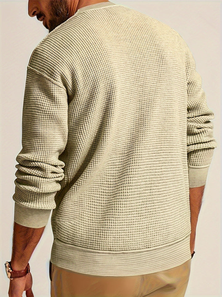 Renaud - Camicia a Maniche Lunghe Con a Waffle