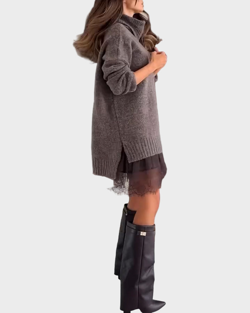 Yliane - Completo Casual a d Due Pezzi con Collo Alto