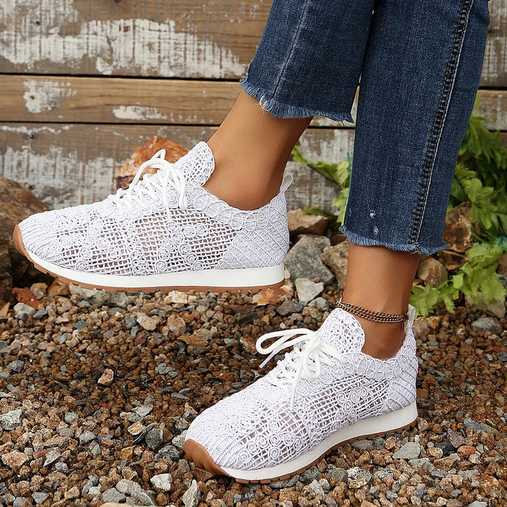 Susannah - Sneaker Traspirante in Maglia Con Lacci