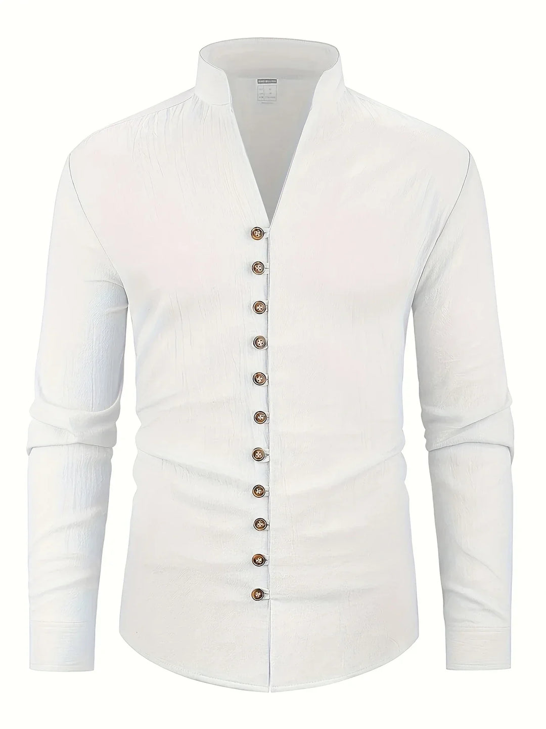 Shayne - Camicia Leggera In Cotone E Lino Con Maniche Lunghe