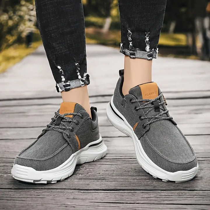 Keidean - Sneakers Stringate In Tela Traspirante