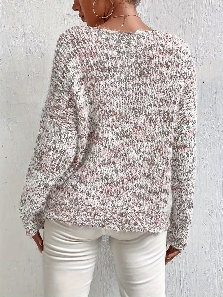 Siraba - Maglione Lavorato a Maglia a Maniche Lunghe