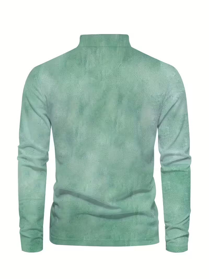 Giles - Elegante Camicia Con Stampa 3D Di Barca a Vela Sul Risvolto