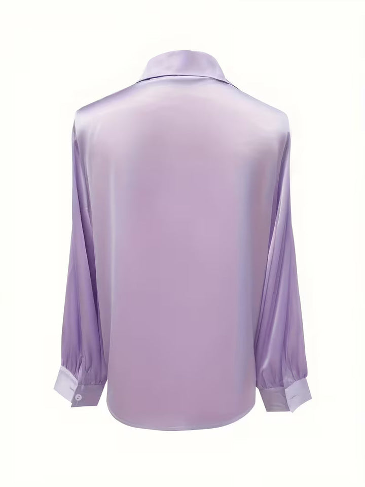 Leylah - Elegante Camicetta a Maniche Lunghe