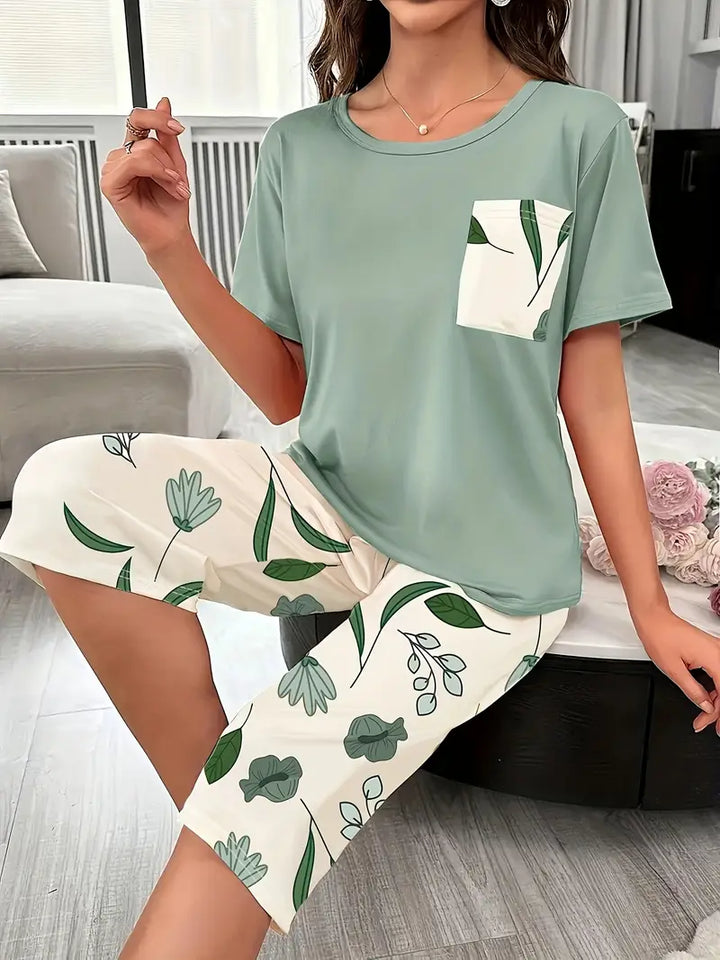 Kinsley - Confortevole Set Abbigliamento Da salotto Con Stampa Floreale