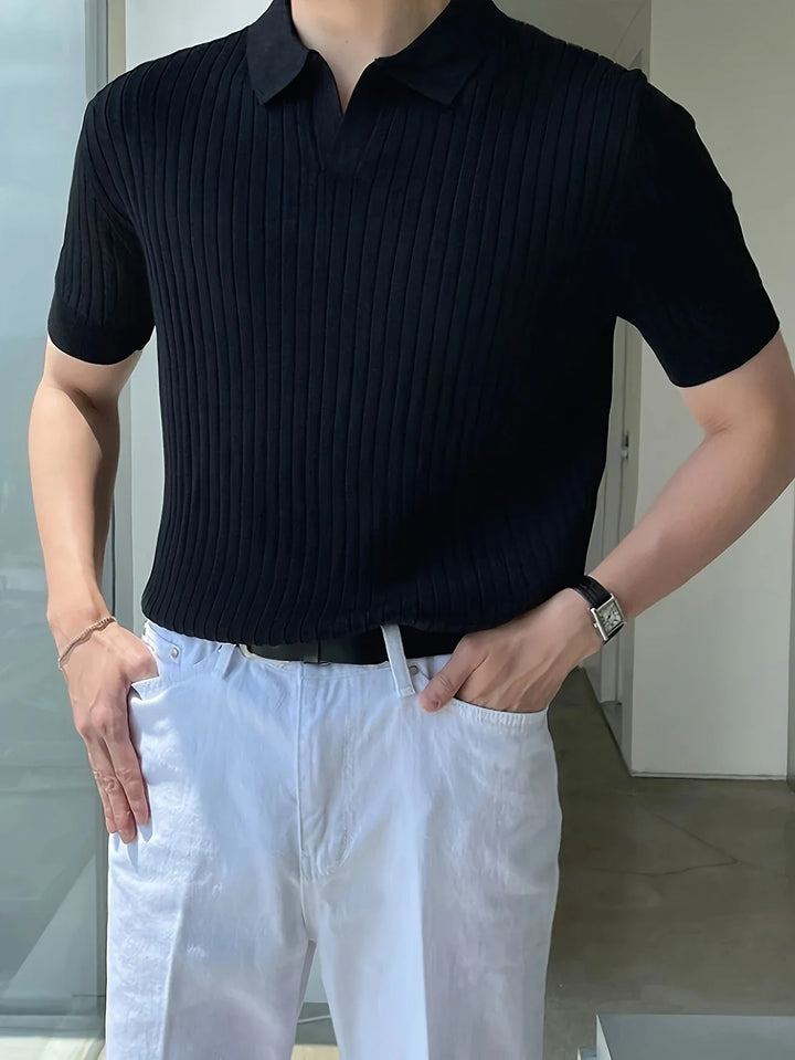 Avgustin - Polo Casual A Mniche Corte