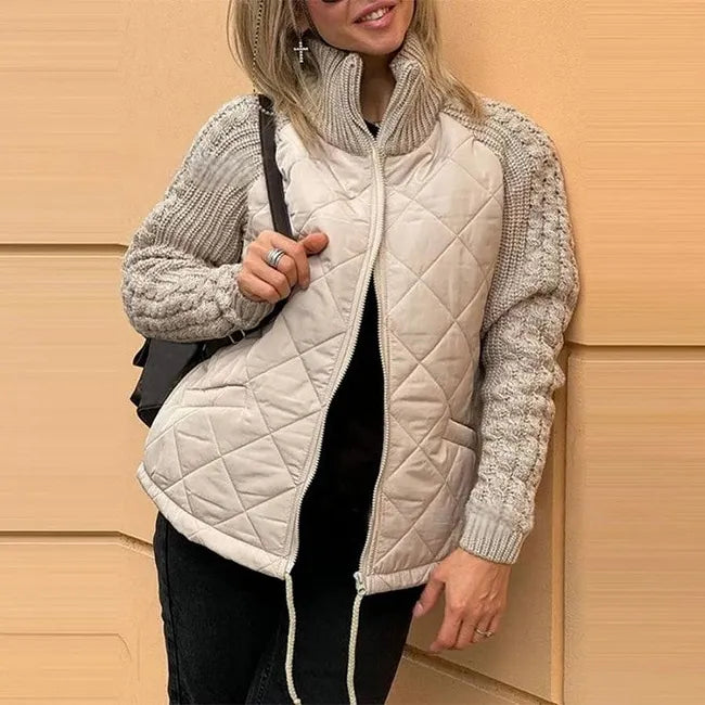 Karoliina - Piumino in Maglia Patchwork