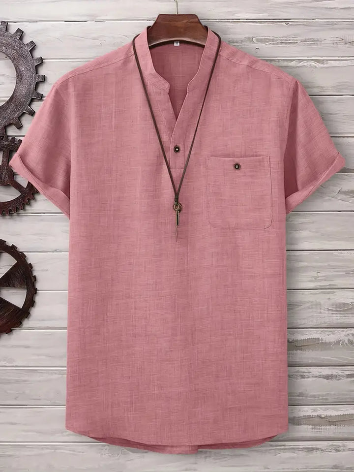 Kieth - Camicia a Maniche Corte Con Tasca Frontale