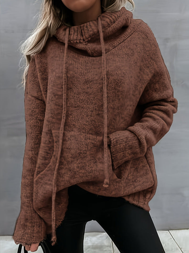 Zelina - Maglione a Maniche Lunghe Con Tasca