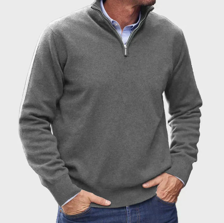 Mitch - Maglione Con Zip a Maniche Lunghe