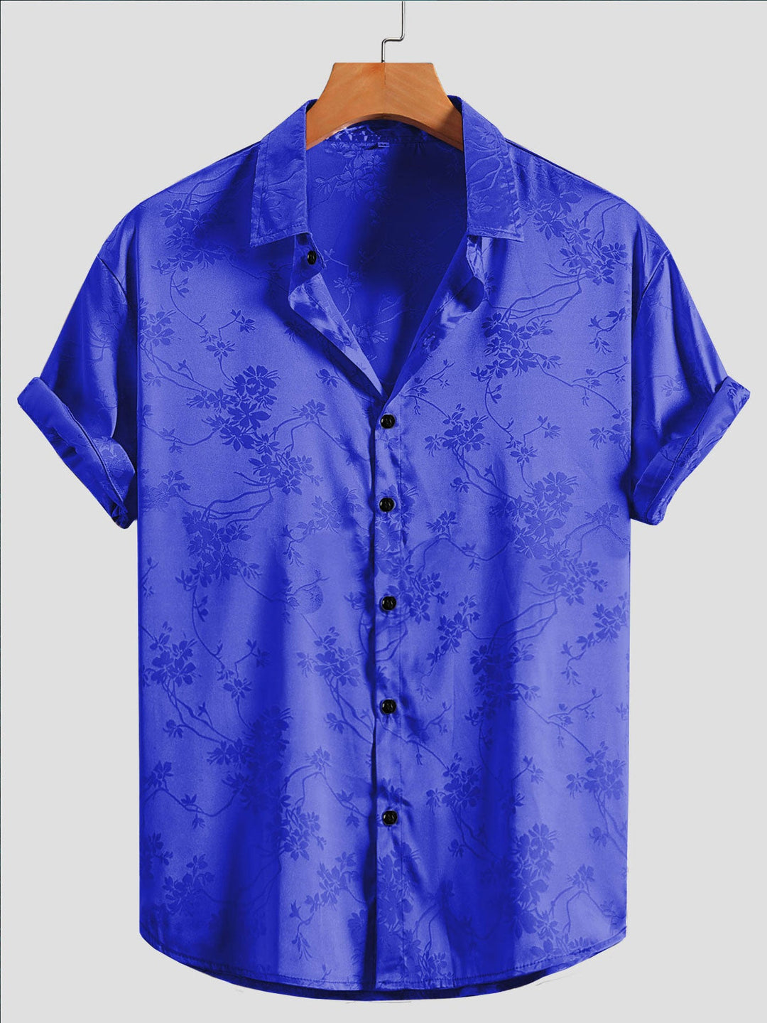 Bogdan - Elegante Manica Corta Stampato Camicia