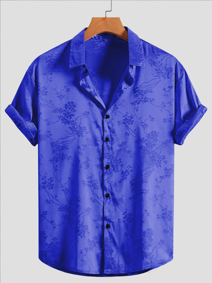 Bogdan - Elegante Manica Corta Stampato Camicia