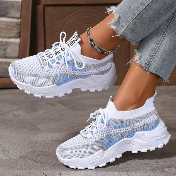Annelien - Comode Sneakers Lavorate a Maglia