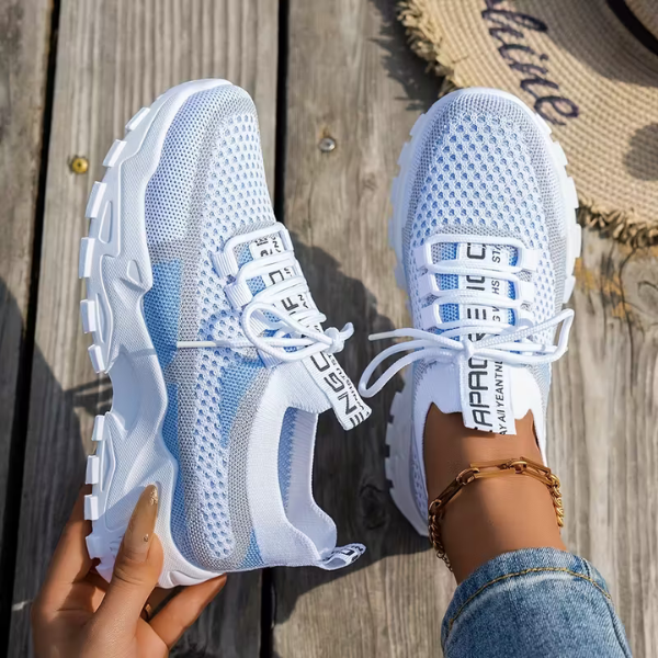 Annelien - Comode Sneakers Lavorate a Maglia