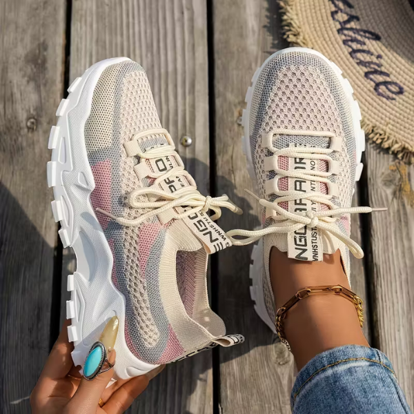 Annelien - Comode Sneakers Lavorate a Maglia