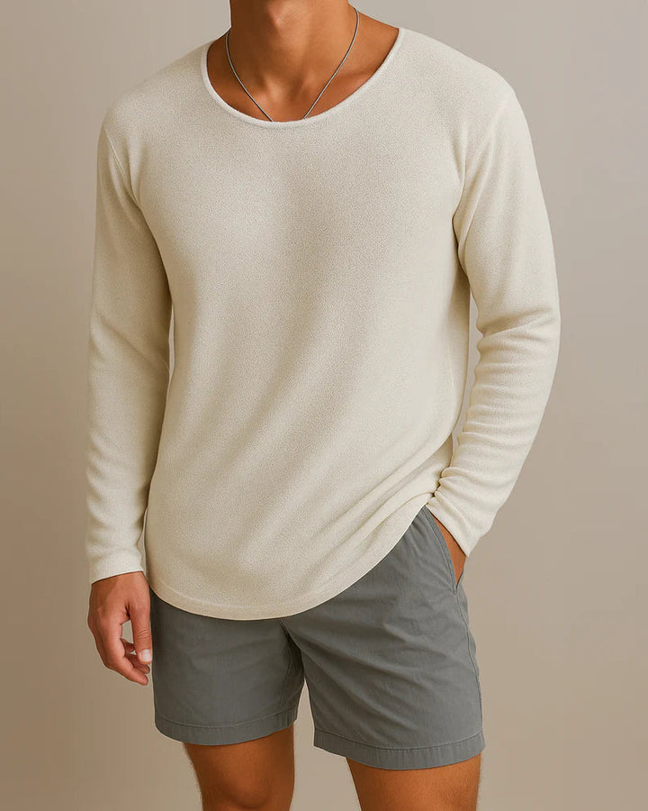 Beltran - Elegante Camicia a Maniche Lunghe In Maglia